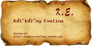 Kökény Evelina névjegykártya